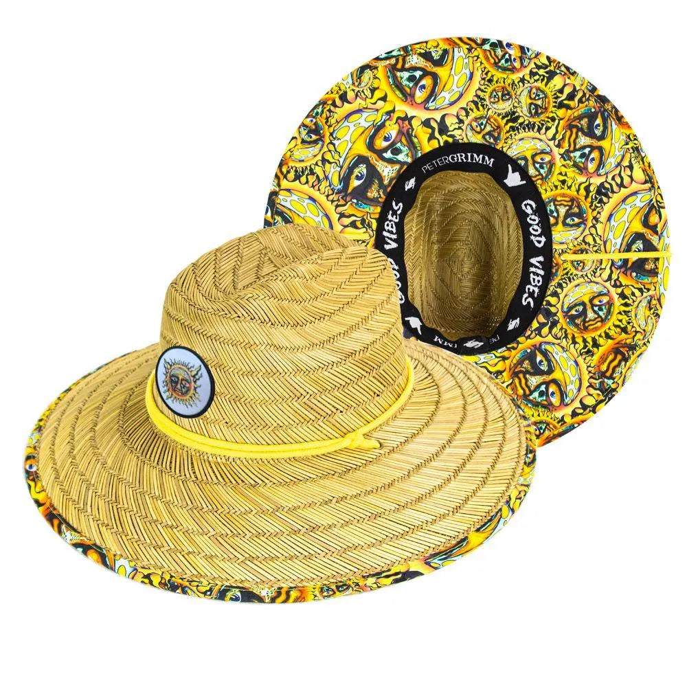 Peter Grimm Sublime Paddle Out Lifeguard - Chapeau de maître-nageur en paille de seigle