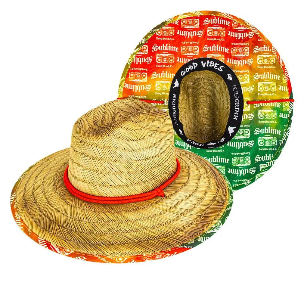 Peter Grimm Sublime Boss DJ Lifeguard - Chapeau de maître nageur en paille de seigle