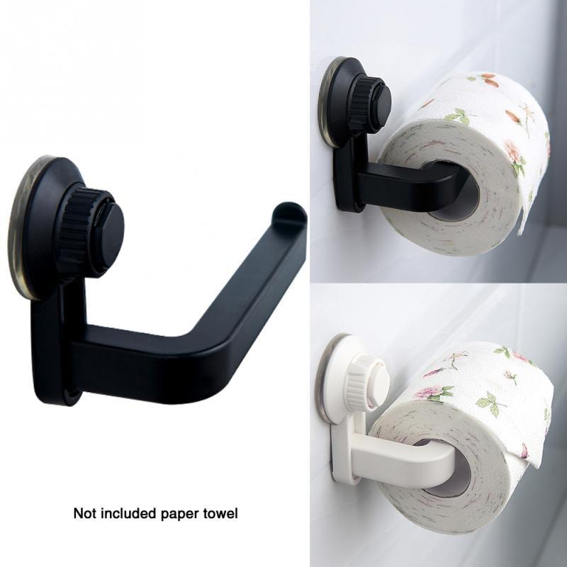 Ventouse Étagère Cuisine Salle de Bain Rangement Étanche Anti-Humidité Porte-Serviettes Étagère Papier Toilette Adhésif Mural Barre Porte-Serviettes Accessoires de Salle de Bain Quincaillerie de Salle de Bain