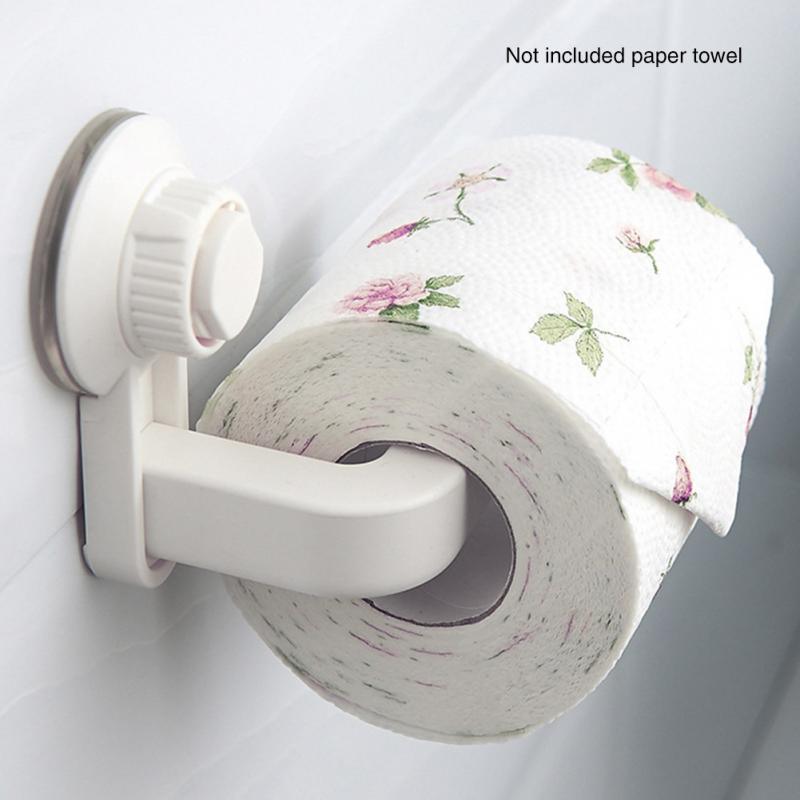 Ventouse Étagère Cuisine Salle de Bain Rangement Étanche Anti-Humidité Porte-Serviettes Étagère Papier Toilette Adhésif Mural Barre Porte-Serviettes Accessoires de Salle de Bain Quincaillerie de Salle de Bain