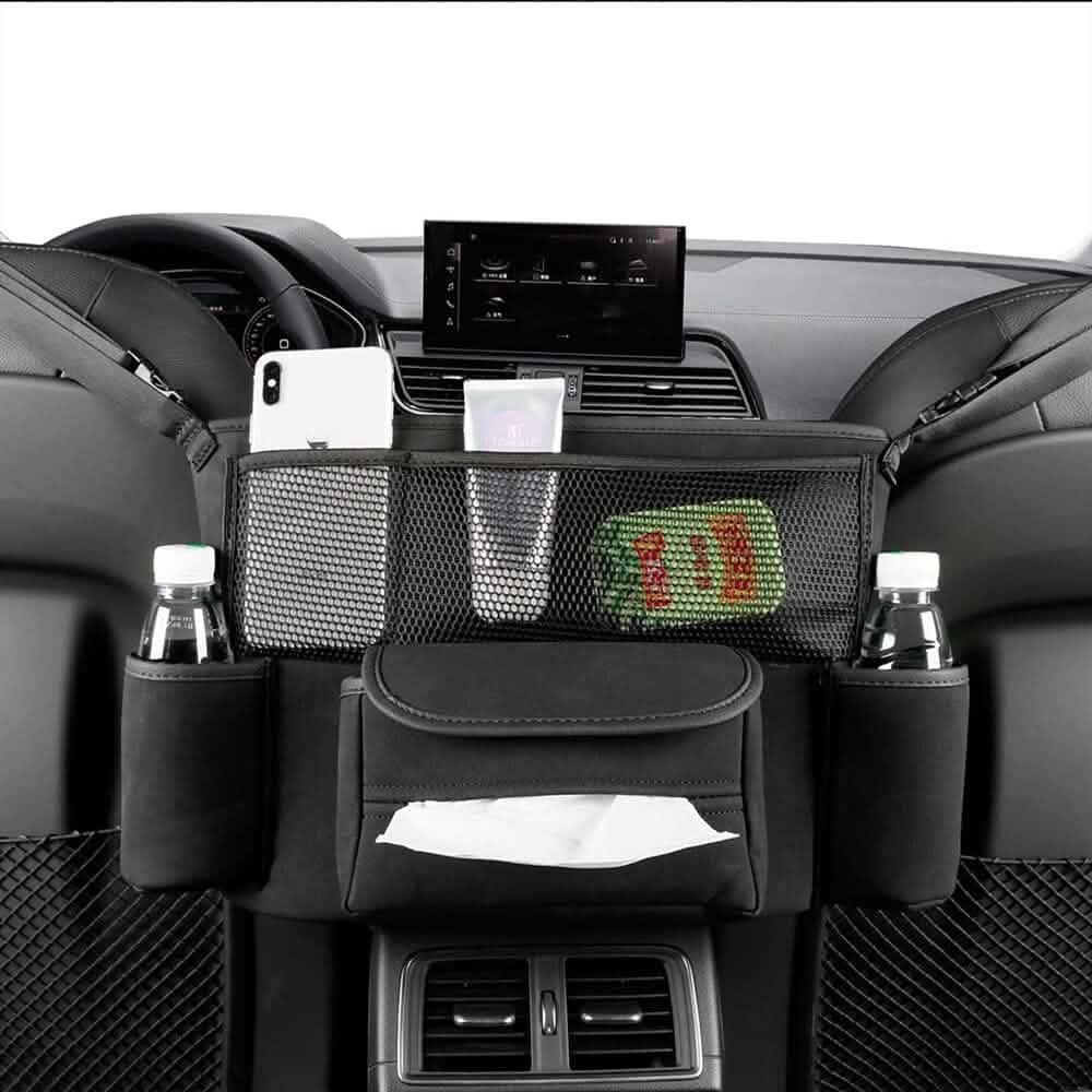 Rangement en suède grande capacité pour sac à main de voiture