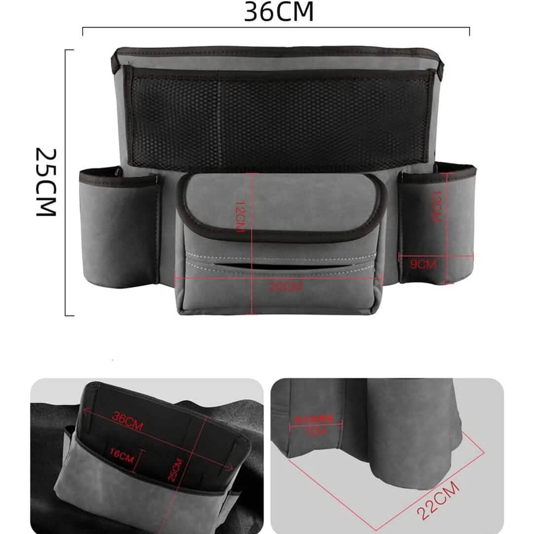 Rangement en suède grande capacité pour sac à main de voiture