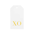 Sugar Paper - Étiquette cadeau dorée « XO » (1 unité)
