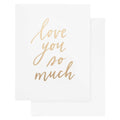 Sugar Paper - Carte pliée 'Je t'aime tellement' (1 pièce)