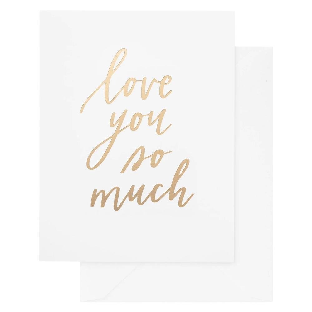 Sugar Paper - Carte pliée 'Je t'aime tellement' (1 pièce)