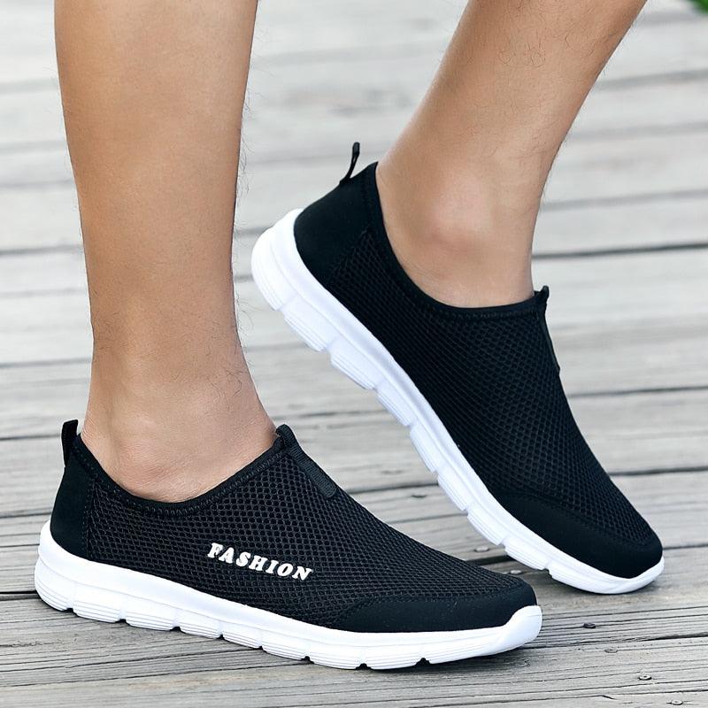 Chaussures de sport d'été respirantes et confortables pour hommes, baskets de marche, chaussures de sport de plein air pour hommes, baskets de course ultra légères et respirantes, chaussures de marche antidérapantes, baskets de sport à la mode