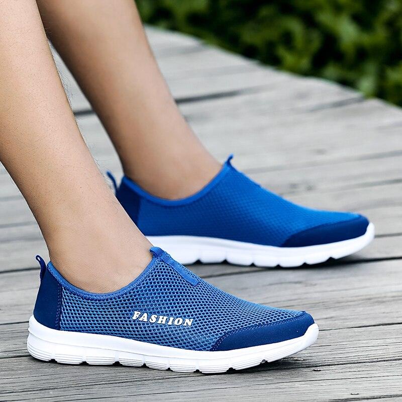 Chaussures de sport d'été respirantes et confortables pour hommes, baskets de marche, chaussures de sport de plein air pour hommes, baskets de course ultra légères et respirantes, chaussures de marche antidérapantes, baskets de sport à la mode