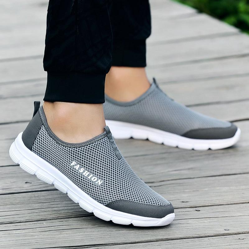 Chaussures de sport d'été respirantes et confortables pour hommes, baskets de marche, chaussures de sport de plein air pour hommes, baskets de course ultra légères et respirantes, chaussures de marche antidérapantes, baskets de sport à la mode