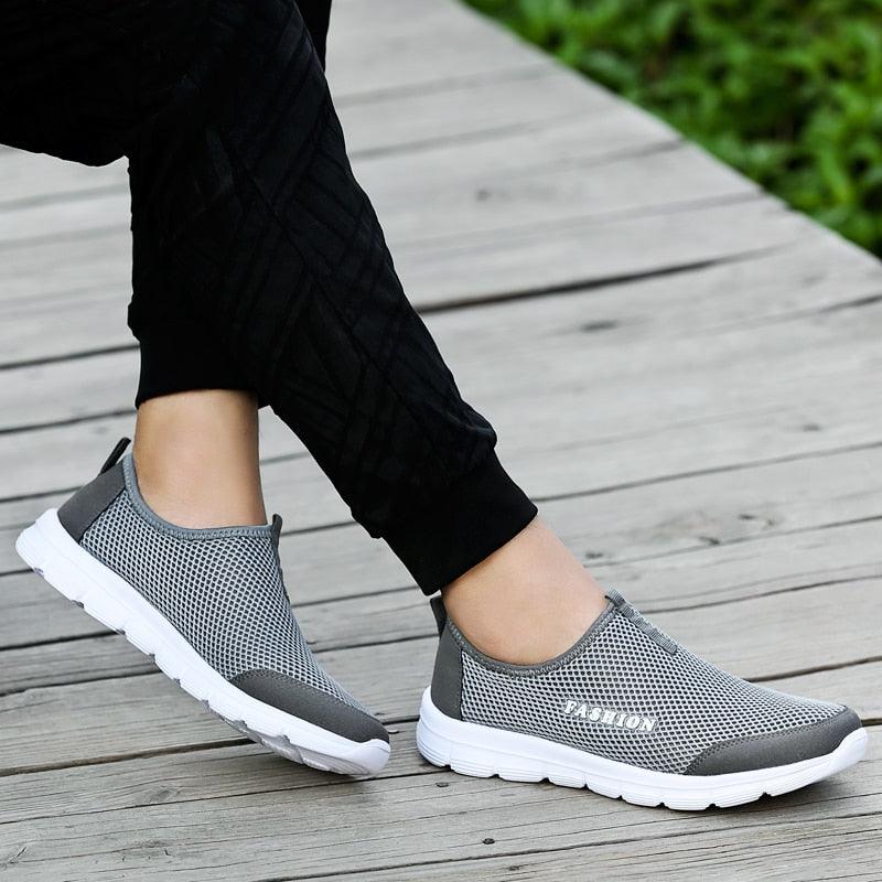 Chaussures de sport d'été respirantes et confortables pour hommes, baskets de marche, chaussures de sport de plein air pour hommes, baskets de course ultra légères et respirantes, chaussures de marche antidérapantes, baskets de sport à la mode