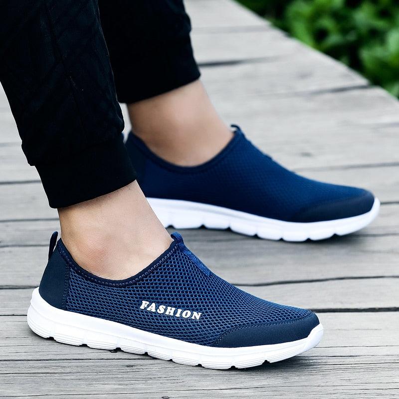 Chaussures de sport d'été respirantes et confortables pour hommes, baskets de marche, chaussures de sport de plein air pour hommes, baskets de course ultra légères et respirantes, chaussures de marche antidérapantes, baskets de sport à la mode