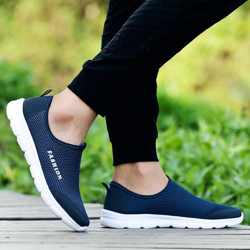 Chaussures de sport d'été respirantes et confortables pour hommes, baskets de marche, chaussures de sport de plein air pour hommes, baskets de course ultra légères et respirantes, chaussures de marche antidérapantes, baskets de sport à la mode