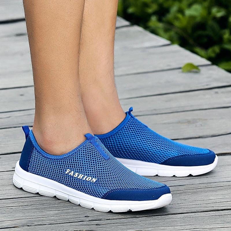 Chaussures de sport d'été respirantes et confortables pour hommes, baskets de marche, chaussures de sport de plein air pour hommes, baskets de course ultra légères et respirantes, chaussures de marche antidérapantes, baskets de sport à la mode