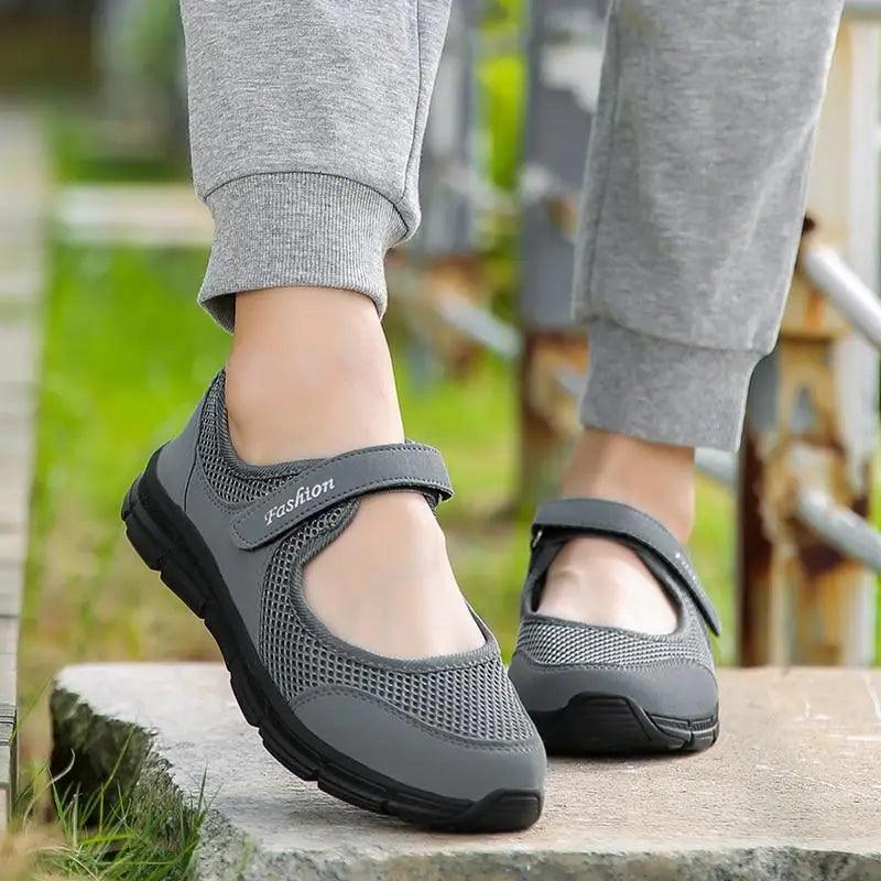Baskets d'été respirantes pour femmes Baskets de sport en maille élégantes et confortables