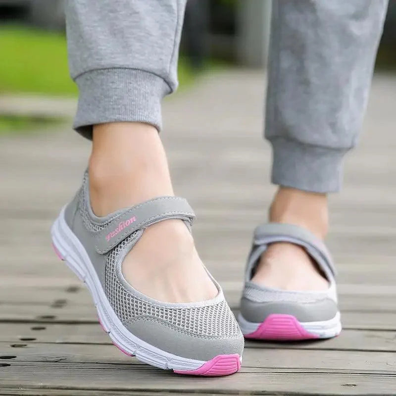 Baskets d'été respirantes pour femmes Baskets de sport en maille élégantes et confortables