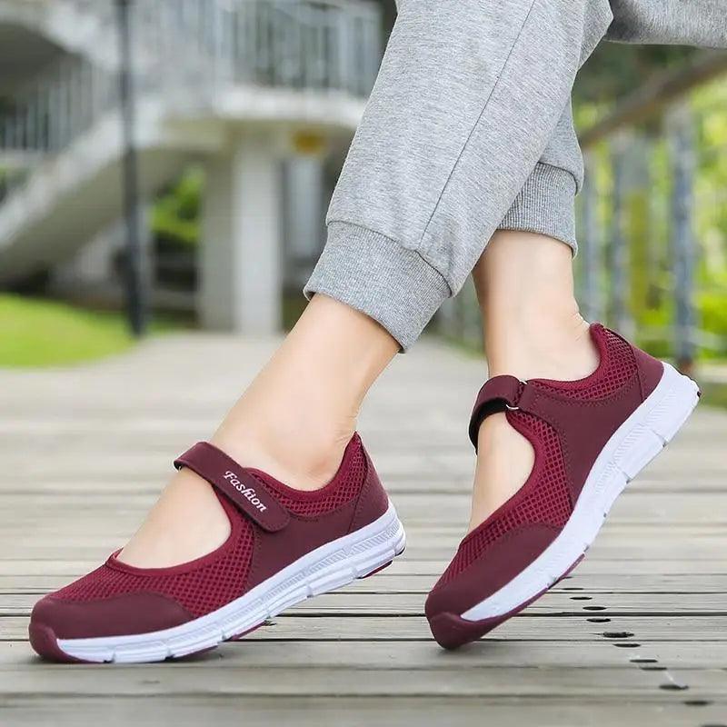 Baskets d'été respirantes pour femmes Baskets de sport en maille élégantes et confortables