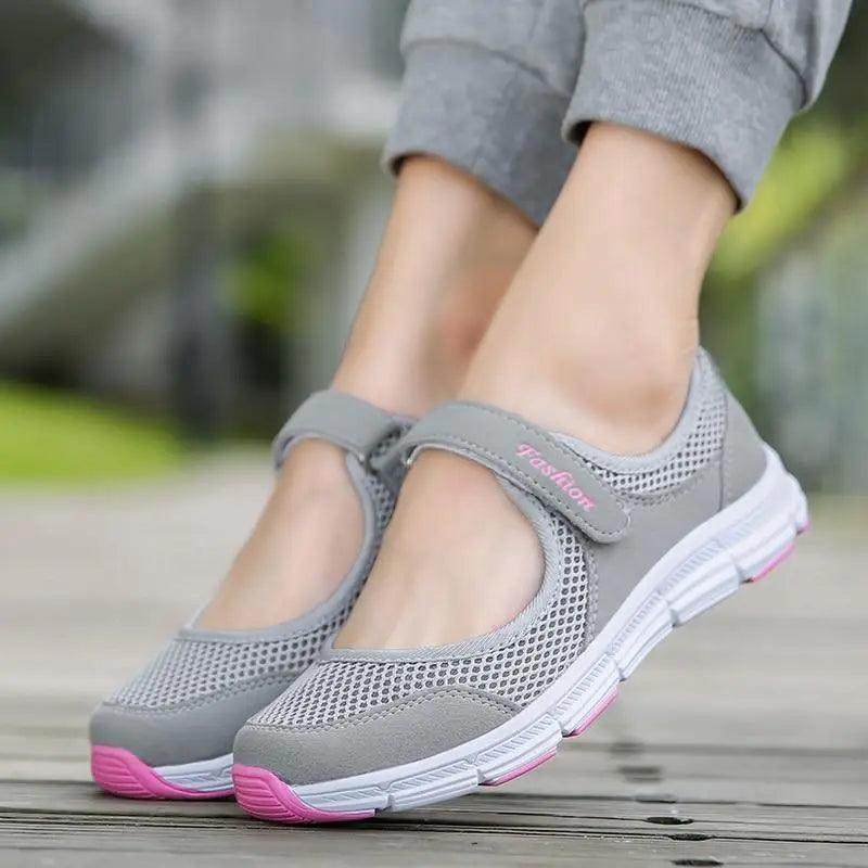 Baskets d'été respirantes pour femmes Baskets de sport en maille élégantes et confortables