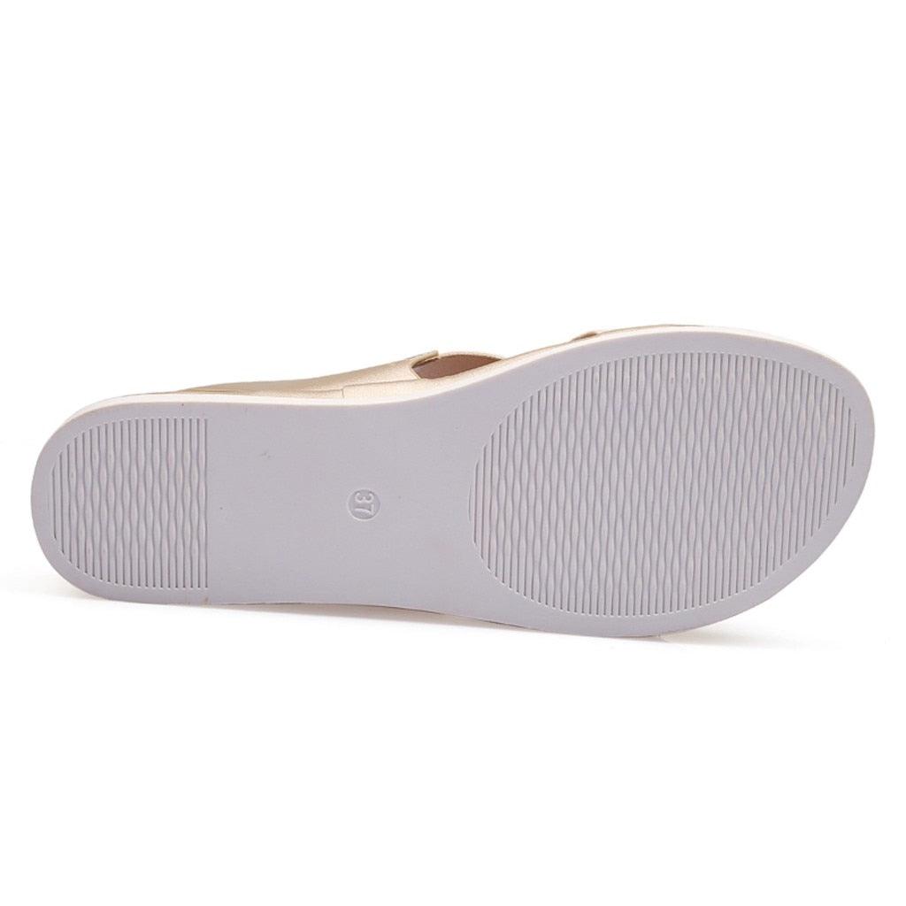 Sandales d'été confortables à enfiler pour femmes en textile élastique Sandales de plage décontractées pour femmes Classiques Antidérapantes Légères Plates Sandales de mode Sandales plates à bride de cheville