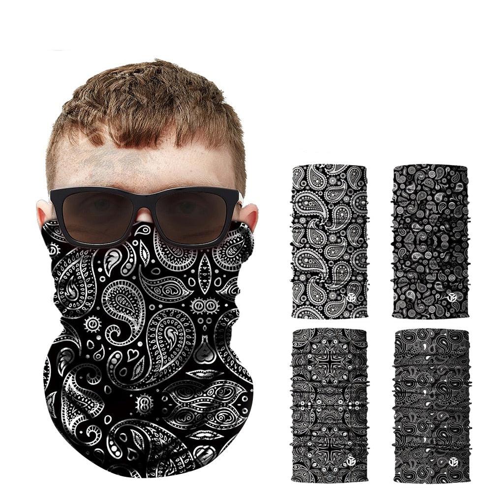 Écharpe multifonction d'été unisexe pour sports de plein air : bandana, cache-cou, guêtre, cagoule pour vélo, pêche, cyclisme, ski, randonnée. Également : écharpe militaire tactique type keffieh, cache-cou et couvre-chef pour hommes et femmes.