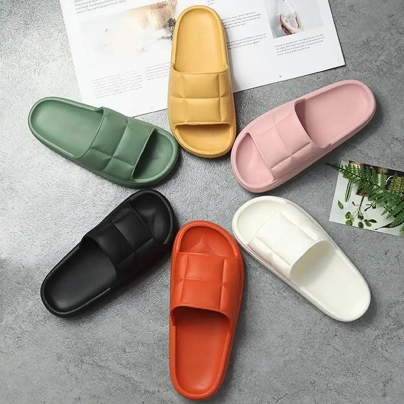 Pantoufles d'été homme femme antidérapantes confortables douces colorées élégantes