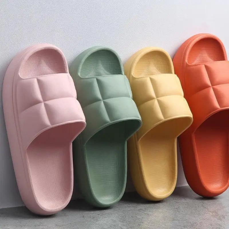 Pantoufles d'été homme femme antidérapantes confortables douces colorées élégantes