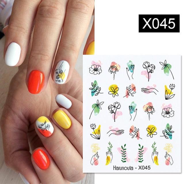 Décalcomanies à l'eau fruits d'été Kiwi Banane Fraise Fleur Alphabet Feuilles Autocollants Nail Art Wraps Curseur Décorations Tranches Nail Art Fruits 3D, Fournitures Nail Art Slime Fruits d'été Décorations Nail Art Flocons de Fruits Accessoires Nail