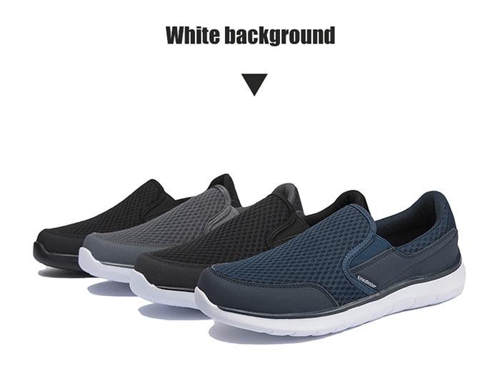 Chaussures légères d'été pour hommes, qualité respirante, chaussures de marche décontractées ultra légères et respirantes de style espadrille, chaussures de sport antidérapantes et athlétiques.