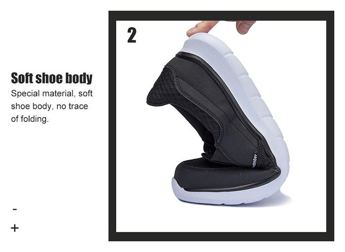 Chaussures légères d'été pour hommes, qualité respirante, chaussures de marche décontractées ultra légères et respirantes de style espadrille, chaussures de sport antidérapantes et athlétiques.
