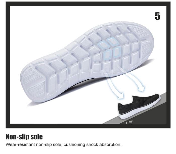 Chaussures légères d'été pour hommes, qualité respirante, chaussures de marche décontractées ultra légères et respirantes de style espadrille, chaussures de sport antidérapantes et athlétiques.