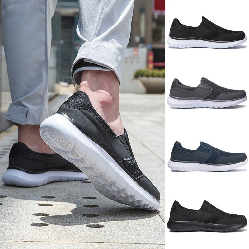 Chaussures légères d'été pour hommes, qualité respirante, chaussures de marche décontractées ultra légères et respirantes de style espadrille, chaussures de sport antidérapantes et athlétiques.