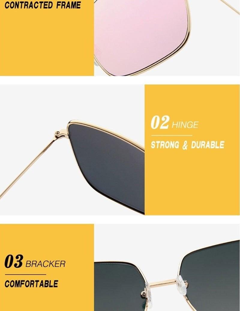 Lunettes de soleil carrées de luxe d'été pour femmes, design élégant, lunettes pour femmes et hommes, design tendance, lunettes légères, lunettes de soleil de protection UV pour femmes