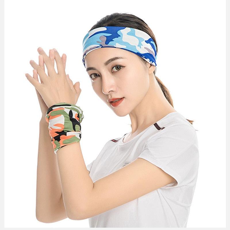 Été Hommes Femmes Camouflage Bandana Demi-Masque Cagoule Cache-Cou Foulard Couverture Faciale Cyclisme Chasse Pêche Cagoule Écharpe Unisexe Hommes Femmes Bandanas Polyester Respirant Coupe-vent Anti-UV Cache-Cou Camping Randonnée Escalade Masque Facial