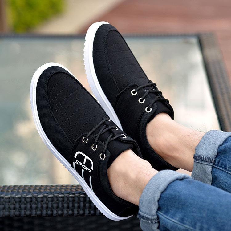 Chaussures d'été décontractées élégantes pour hommes, en toile respirante, mode, décontractées, sneakers, respirantes, confortables, pour la marche, design moderne
