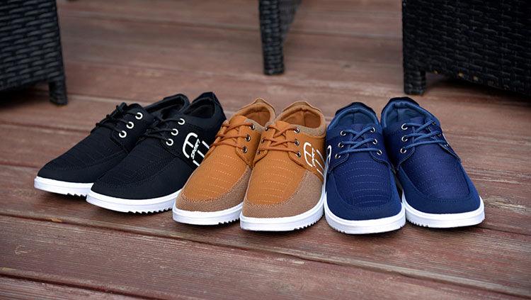 Chaussures d'été décontractées élégantes pour hommes, en toile respirante, mode, décontractées, sneakers, respirantes, confortables, pour la marche, design moderne