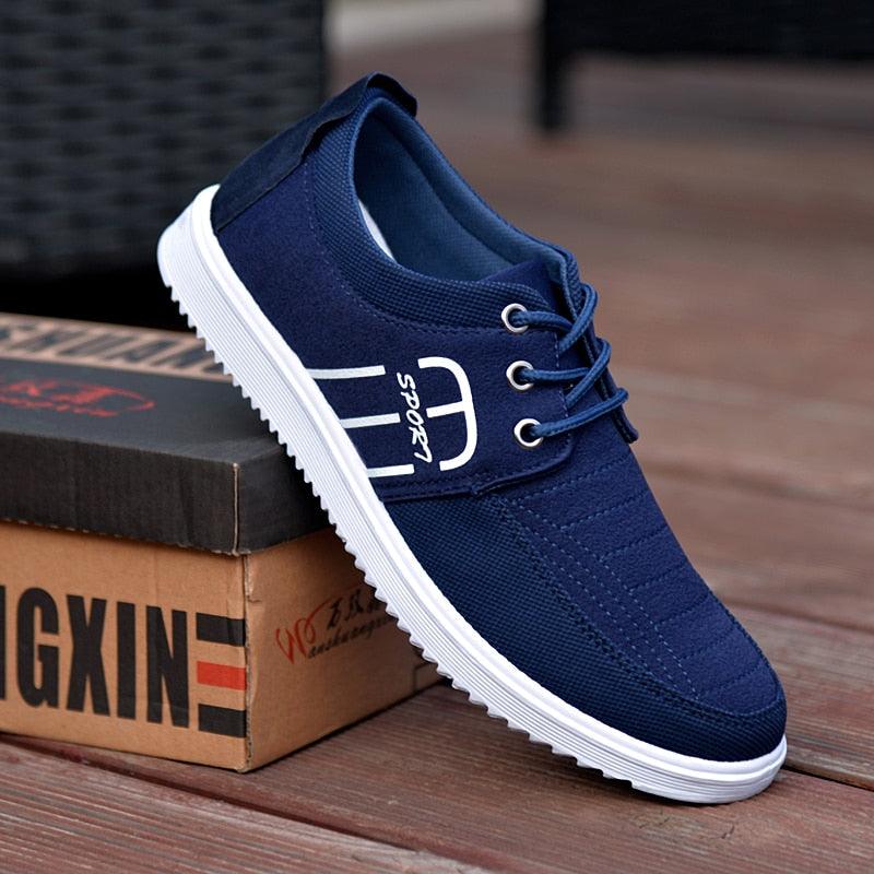 Chaussures d'été décontractées élégantes pour hommes, en toile respirante, mode, décontractées, sneakers, respirantes, confortables, pour la marche, design moderne