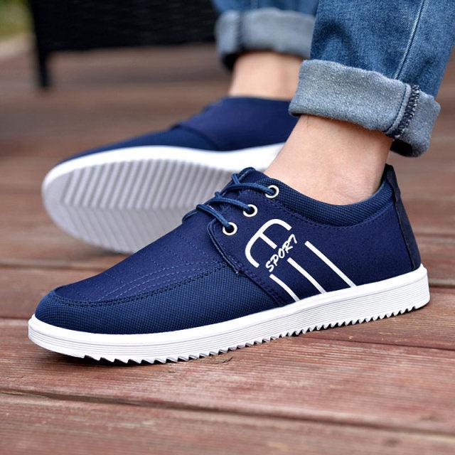 Chaussures d'été décontractées élégantes pour hommes, en toile respirante, mode, décontractées, sneakers, respirantes, confortables, pour la marche, design moderne