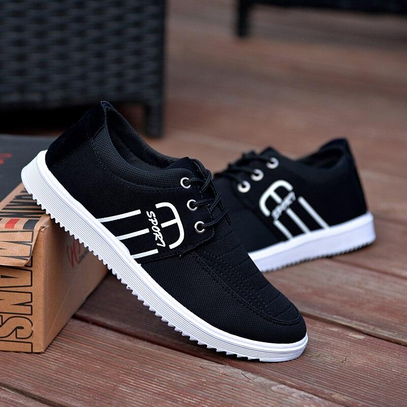Chaussures d'été décontractées élégantes pour hommes, en toile respirante, mode, décontractées, sneakers, respirantes, confortables, pour la marche, design moderne