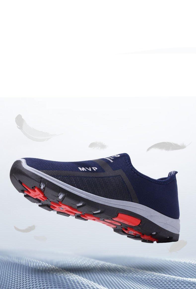 Baskets légères d'été en maille pour hommes, chaussures de marche Tenis respirantes, espadrilles à enfiler pour hommes, chaussures d'été et d'automne respirantes en maille, baskets au design tendance, espadrilles