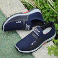 Baskets légères d'été en maille pour hommes, chaussures de marche Tenis respirantes, espadrilles à enfiler pour hommes, chaussures d'été et d'automne respirantes en maille, baskets au design tendance, espadrilles