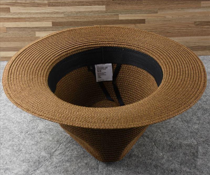 Chapeaux d'été d'extérieur pour hommes grande taille, chapeau de paille large bord pour dames, chapeau de paille de luxe unisexe, chapeaux de cérémonie classiques pour hommes, accessoires de fête