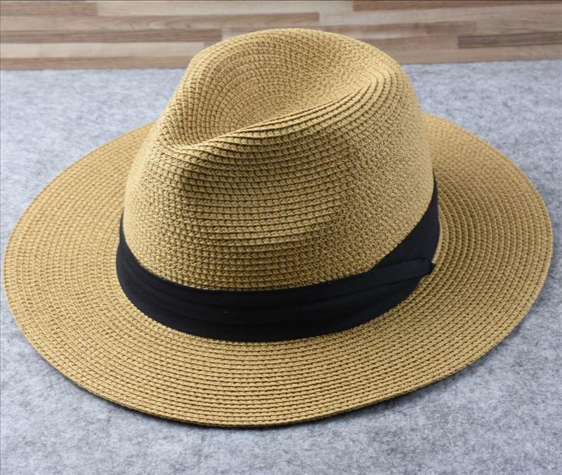 Chapeaux d'été d'extérieur pour hommes grande taille, chapeau de paille large bord pour dames, chapeau de paille de luxe unisexe, chapeaux de cérémonie classiques pour hommes, accessoires de fête