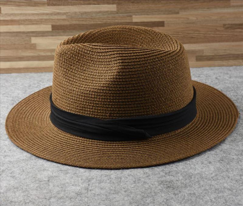 Chapeaux d'été d'extérieur pour hommes grande taille, chapeau de paille large bord pour dames, chapeau de paille de luxe unisexe, chapeaux de cérémonie classiques pour hommes, accessoires de fête