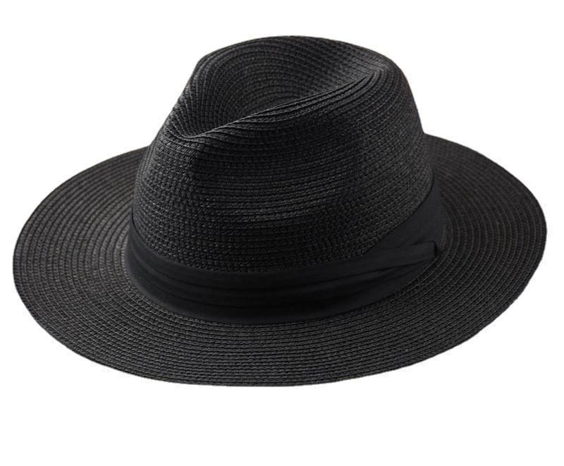 Chapeaux d'été d'extérieur pour hommes grande taille, chapeau de paille large bord pour dames, chapeau de paille de luxe unisexe, chapeaux de cérémonie classiques pour hommes, accessoires de fête