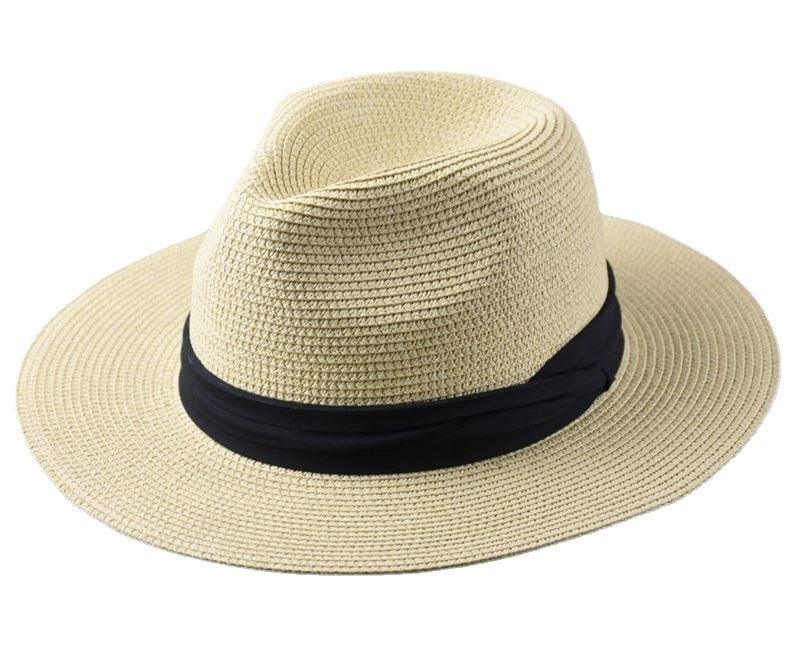 Chapeaux d'été d'extérieur pour hommes grande taille, chapeau de paille large bord pour dames, chapeau de paille de luxe unisexe, chapeaux de cérémonie classiques pour hommes, accessoires de fête