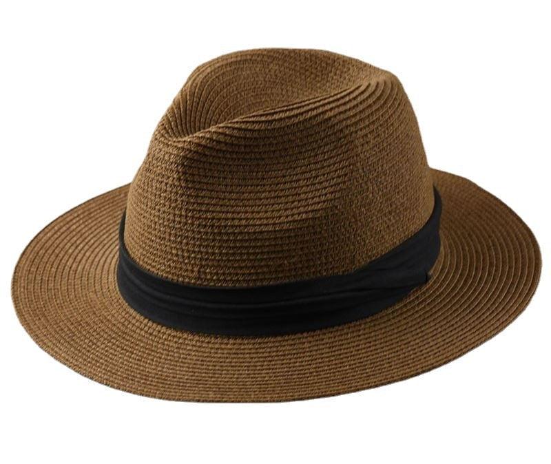 Chapeaux d'été d'extérieur pour hommes grande taille, chapeau de paille large bord pour dames, chapeau de paille de luxe unisexe, chapeaux de cérémonie classiques pour hommes, accessoires de fête