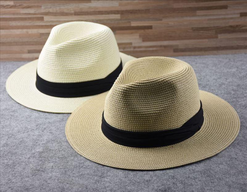 Chapeaux d'été d'extérieur pour hommes grande taille, chapeau de paille large bord pour dames, chapeau de paille de luxe unisexe, chapeaux de cérémonie classiques pour hommes, accessoires de fête