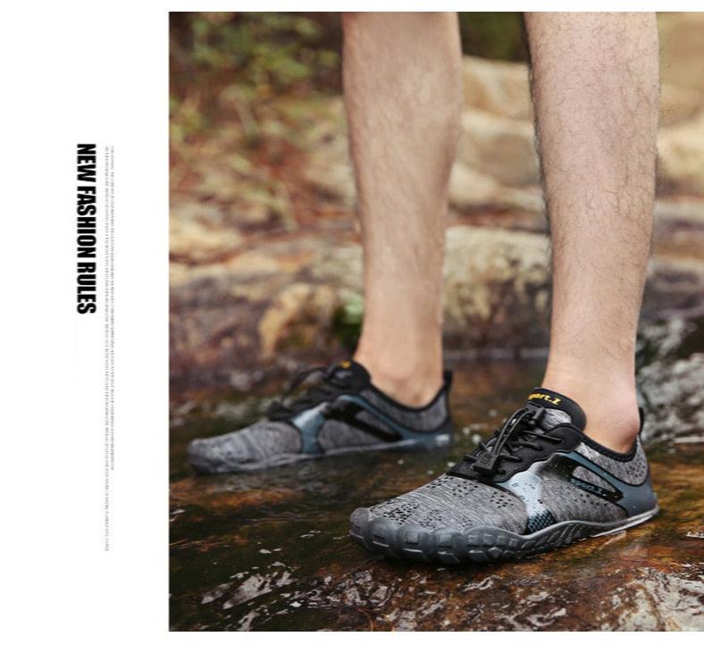 Chaussures d'eau de sport d'extérieur d'été pour hommes antidérapantes de plage, chaussures de rivière pieds nus, chaussures aquatiques à séchage rapide, pieds nus pour la plage, la natation, la rivière, la piscine, le lac, la randonnée, le kayak, le surf