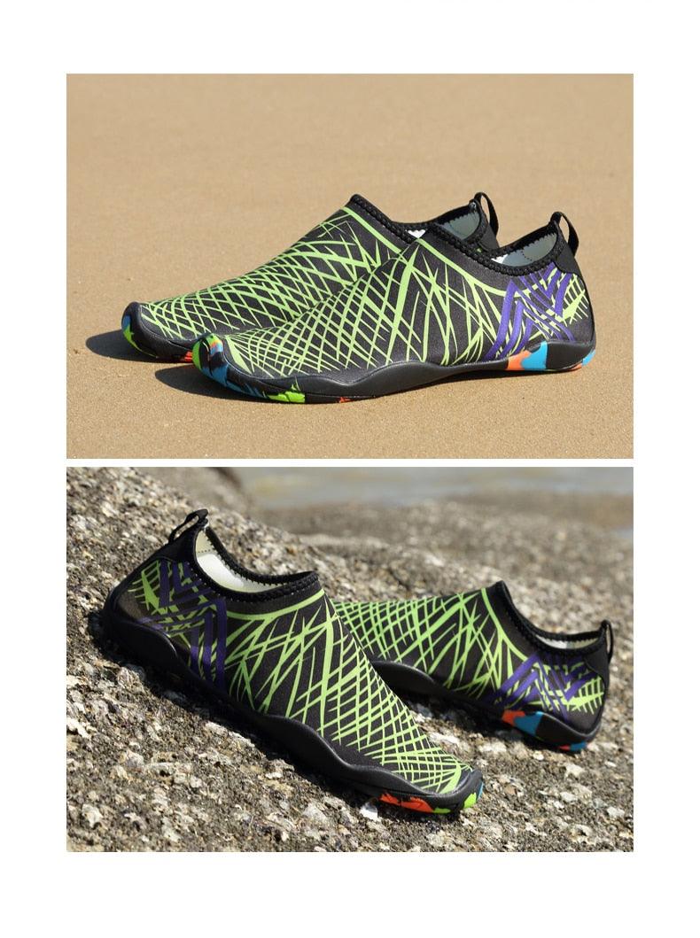 Chaussures d'eau de sport d'extérieur d'été pour hommes antidérapantes de plage, chaussures de rivière pieds nus, chaussures aquatiques à séchage rapide, pieds nus pour la plage, la natation, la rivière, la piscine, le lac, la randonnée, le kayak, le surf
