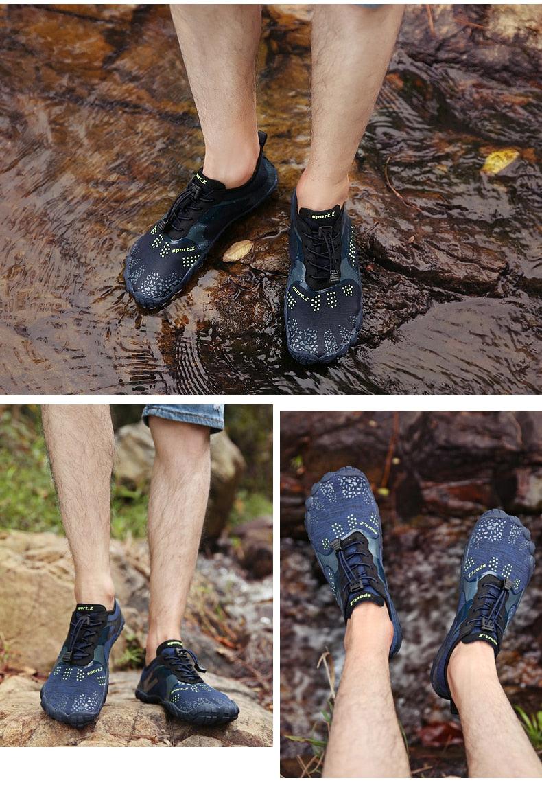 Chaussures d'eau de sport d'extérieur d'été pour hommes antidérapantes de plage, chaussures de rivière pieds nus, chaussures aquatiques à séchage rapide, pieds nus pour la plage, la natation, la rivière, la piscine, le lac, la randonnée, le kayak, le surf