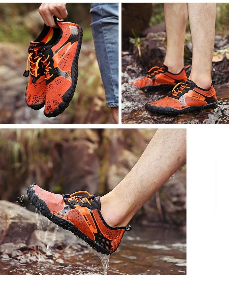 Chaussures d'eau de sport d'extérieur d'été pour hommes antidérapantes de plage, chaussures de rivière pieds nus, chaussures aquatiques à séchage rapide, pieds nus pour la plage, la natation, la rivière, la piscine, le lac, la randonnée, le kayak, le surf