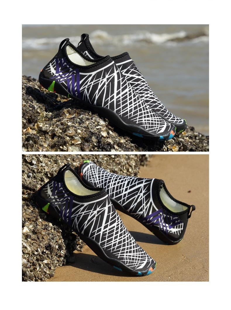 Chaussures d'eau de sport d'extérieur d'été pour hommes antidérapantes de plage, chaussures de rivière pieds nus, chaussures aquatiques à séchage rapide, pieds nus pour la plage, la natation, la rivière, la piscine, le lac, la randonnée, le kayak, le surf